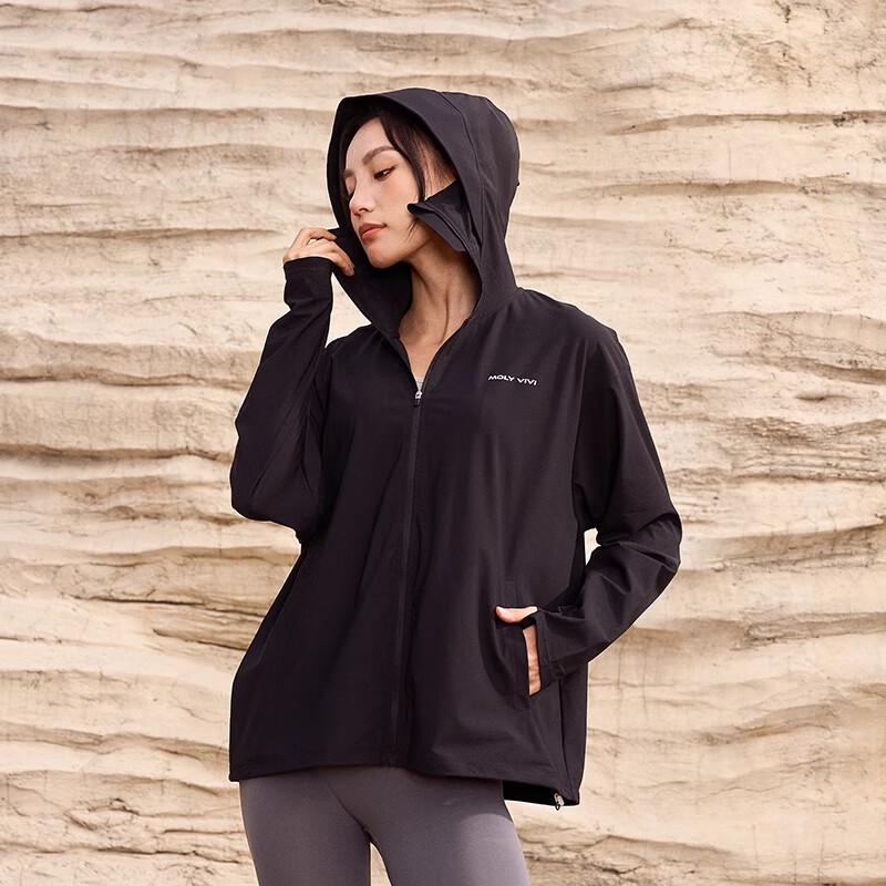 MOLY VIVI Women s UV Protection Ice Silk Hoodie L