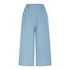 Women's Summer 3/4 Trousers  Summer Trousers With Pockets Causal Loose Trousers Fabric Trousers Sport Leisure Beach Trousers
