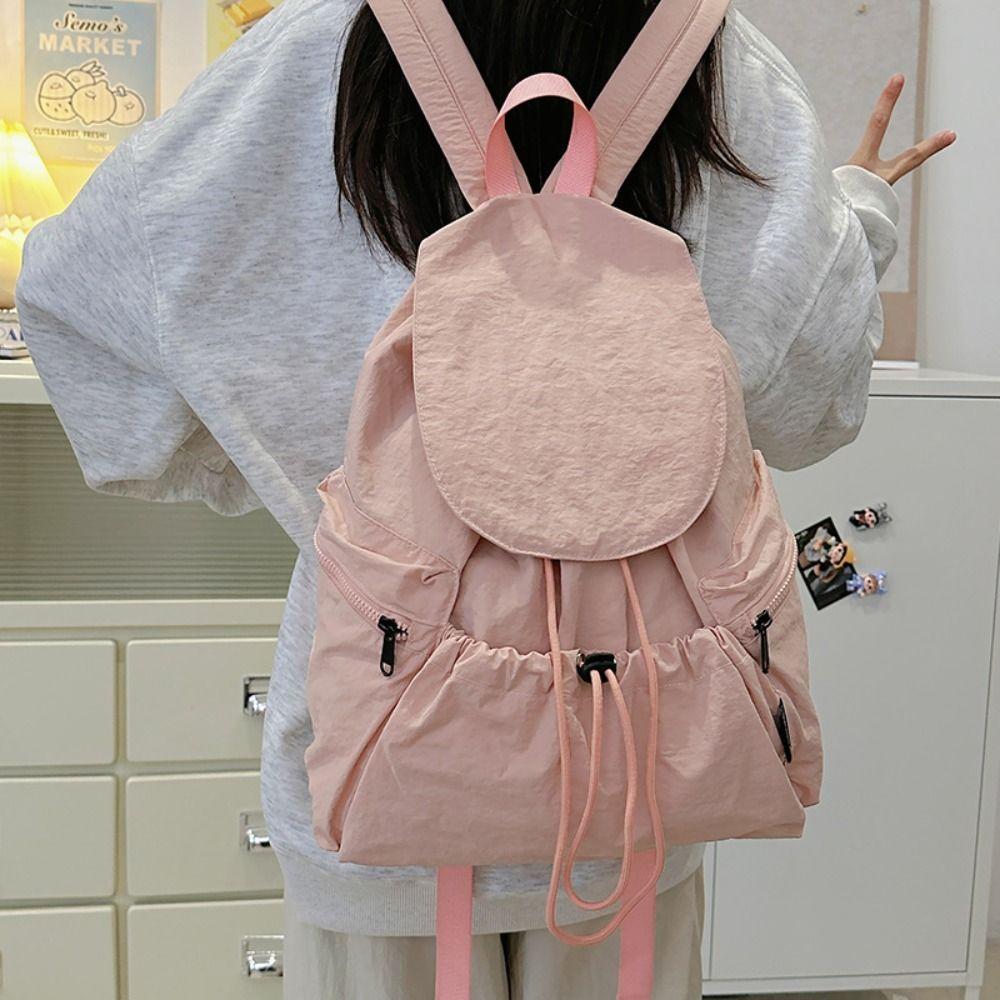 Lightweight Drawstring Backpack Korean Style Student Schoolbag Fashion Travel Backpack  Teenagers