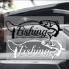 Fishing Car Sticker, Car Window Sticker,  Creative Fishing Box Sticker, Waterproof Decoration Sticker