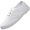 Klassische einfarbige Canvas-Sneaker für Kinder Bequeme weiße Sportschuhe Jungen Mädchen Schule Sport Cheerleading Atmungsaktives Schuhwerk
