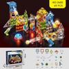 Digefei Magnetic Building Blocks: Educational Diamond Drill, Roller Ball Track, Colorful Lights, Strong Magnet, Pipe & Surface Sheets.