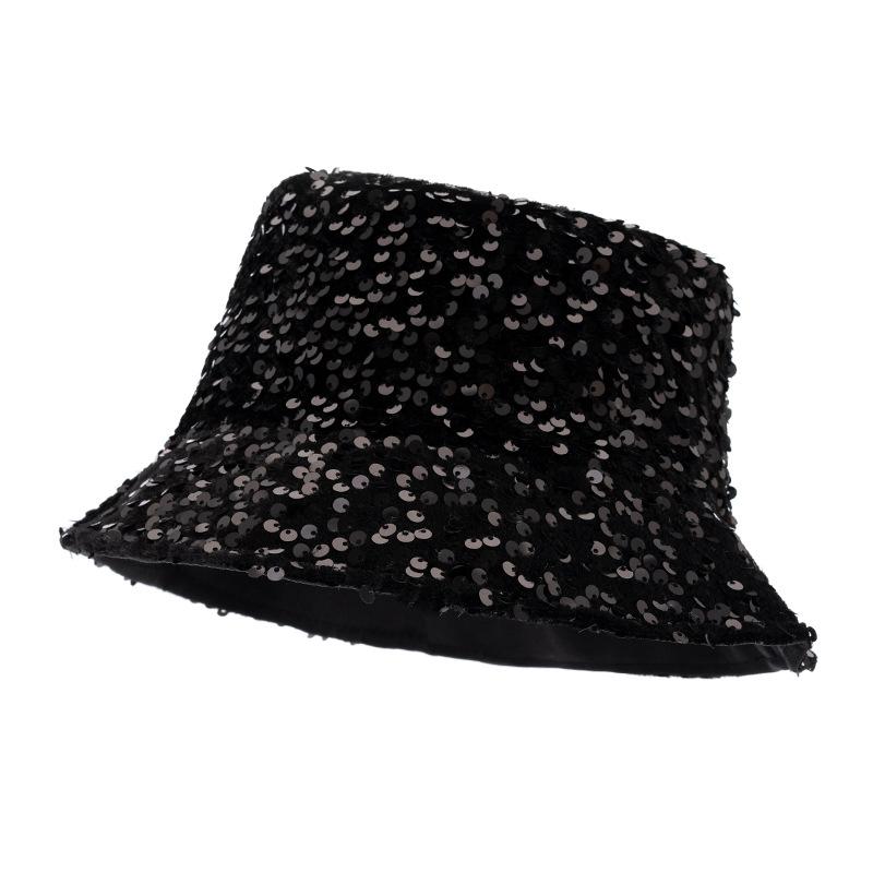 Sequin Fisherman Hat Women's Outdoor Travel Sunshade Basin Hat Bucket Hat