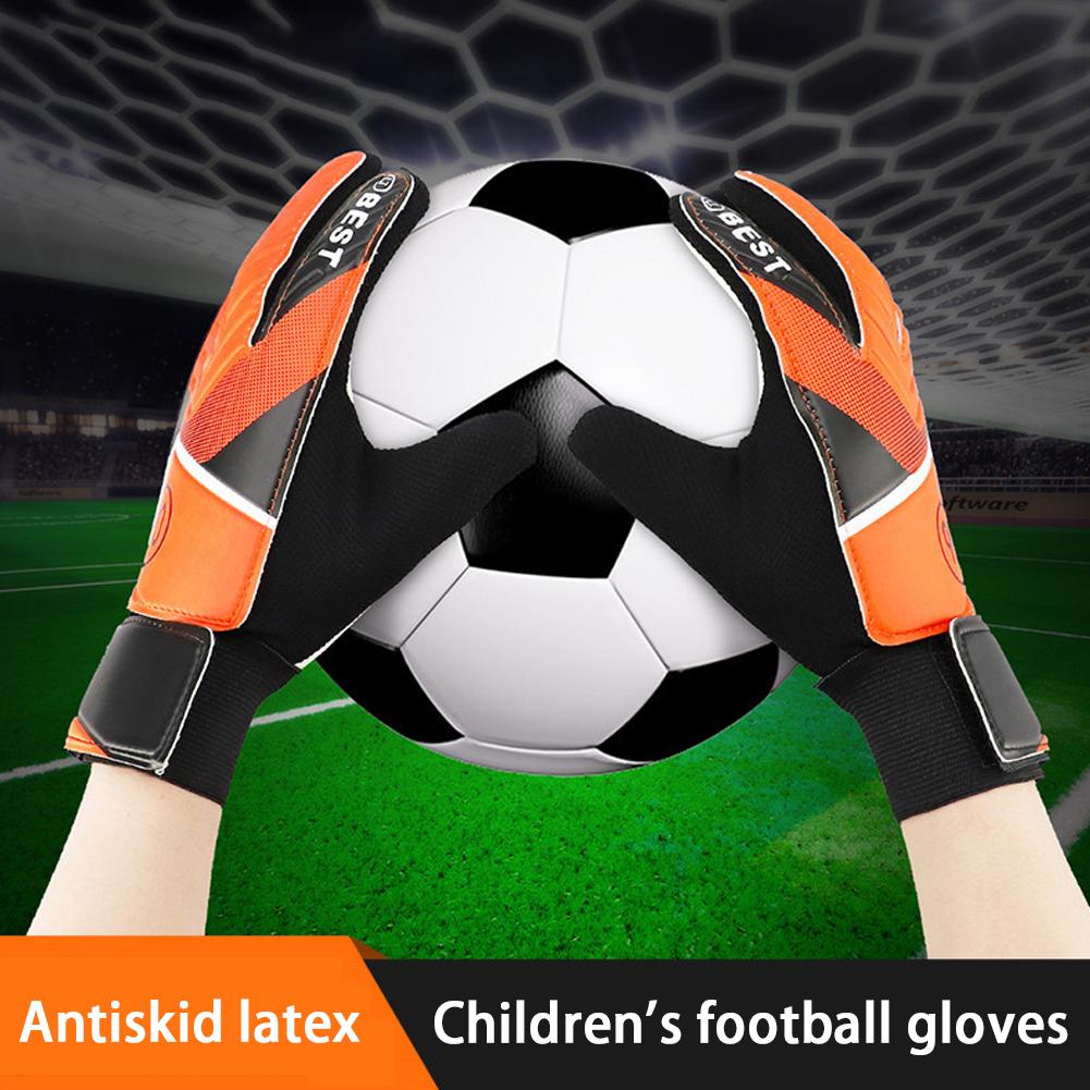 Goalkeeper Gloves Strong Grip for Soccer Goalie Goalkeeper Gloves with Size 5/6/7 Football Gloves for Kids Youth and Adult