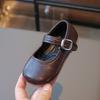 Girls Leather Shoes for Party Wedding Solid Color British Style Children Shallow Shoes Soft Sole Kids Princess Shoes 22-31