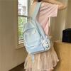 Solid Color Student Schoolbag Women's Backpack