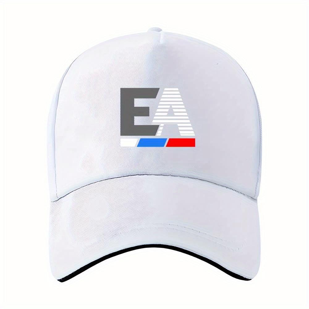 One Piece with an EA Letter Design Perfect for Workouts Jogging And Baseball CapsAppropriate for Any Season