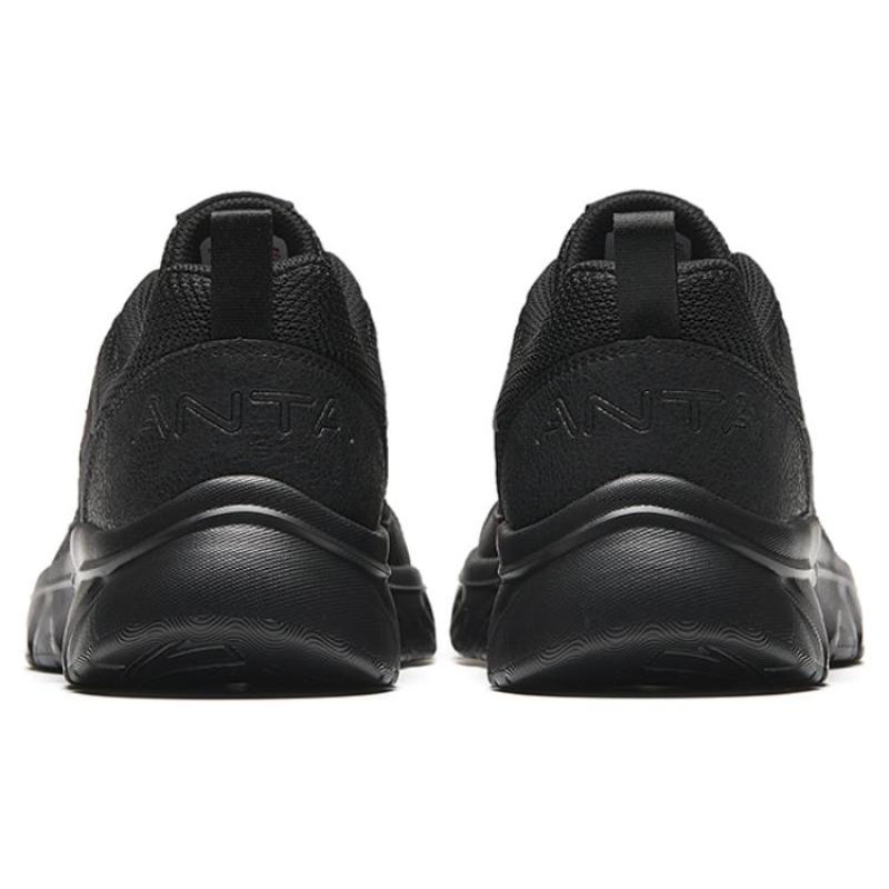 Anta Anti Slip Wear Resistant Low Top Running Shoes Men's Black Sneakers 912345580-2