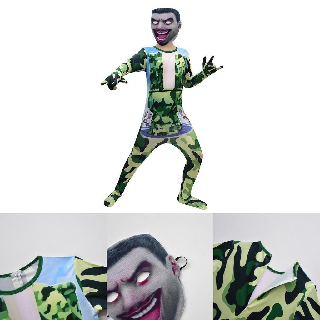 Cartoon Toilet Man Cosplay Costume With Mask Soft Fabric European Style Code 4733)