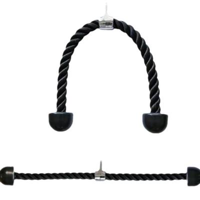 Dual-Head Biceps & Triceps Resistance Band with Pushdown Rope and Face Pull Handle
