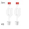 S-Shape Airlocks ,Homebrew Bubble Airlock Carboys Stopper Fermenter Seal Valve with Food Grade Grommets Wine Making Equipment