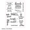 Greeting Words Clear Silicone Stamp Blessing Words Silicone Stamp for Card Making Scrapbooking Photo Album Journal