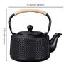 Enameled Cast-Iron Teapot Enamel Interior Textured Matte for