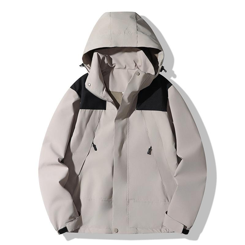 Outdoor Sports Fashion Jacket Spring and Autumn Men's and Women's Mountaineering Clothing Travel Hooded Jacket