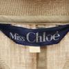 Miss Chloe Made In Japan Linen Blend Short Length Blouson 40 Beige Jacket Women Used