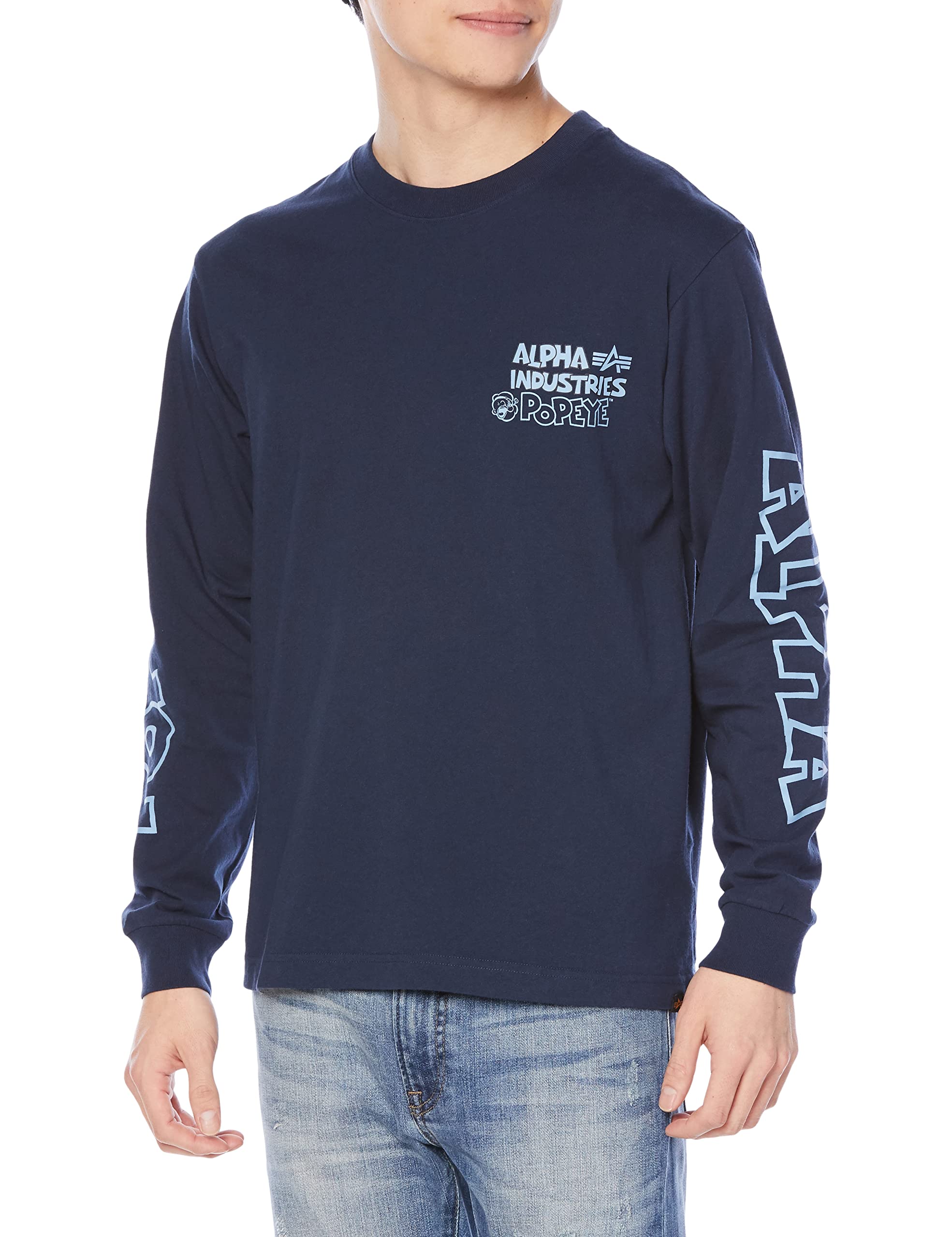 

Футболка с длинным рукавом POPEYE Printed NAVY L [Alpha Industries] TC1584-1 для мужчин
