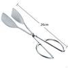 Durable Stainless Steel Kitchen Tongs - Essential Tool for Grilling and Baking