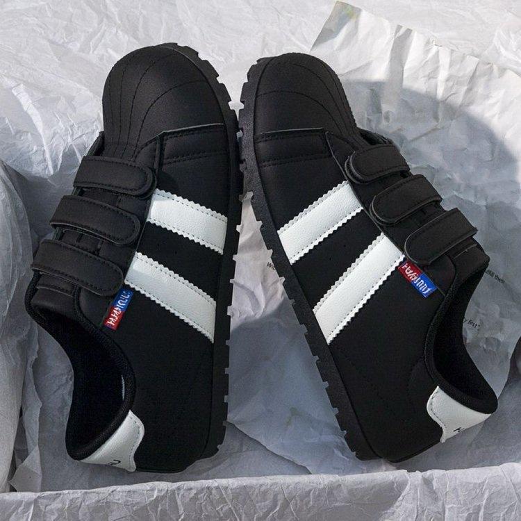 Versatile thick-soled Velcro German training shoes for women's 2025 autumn new shell head heightening sports and leisure big head shoes
