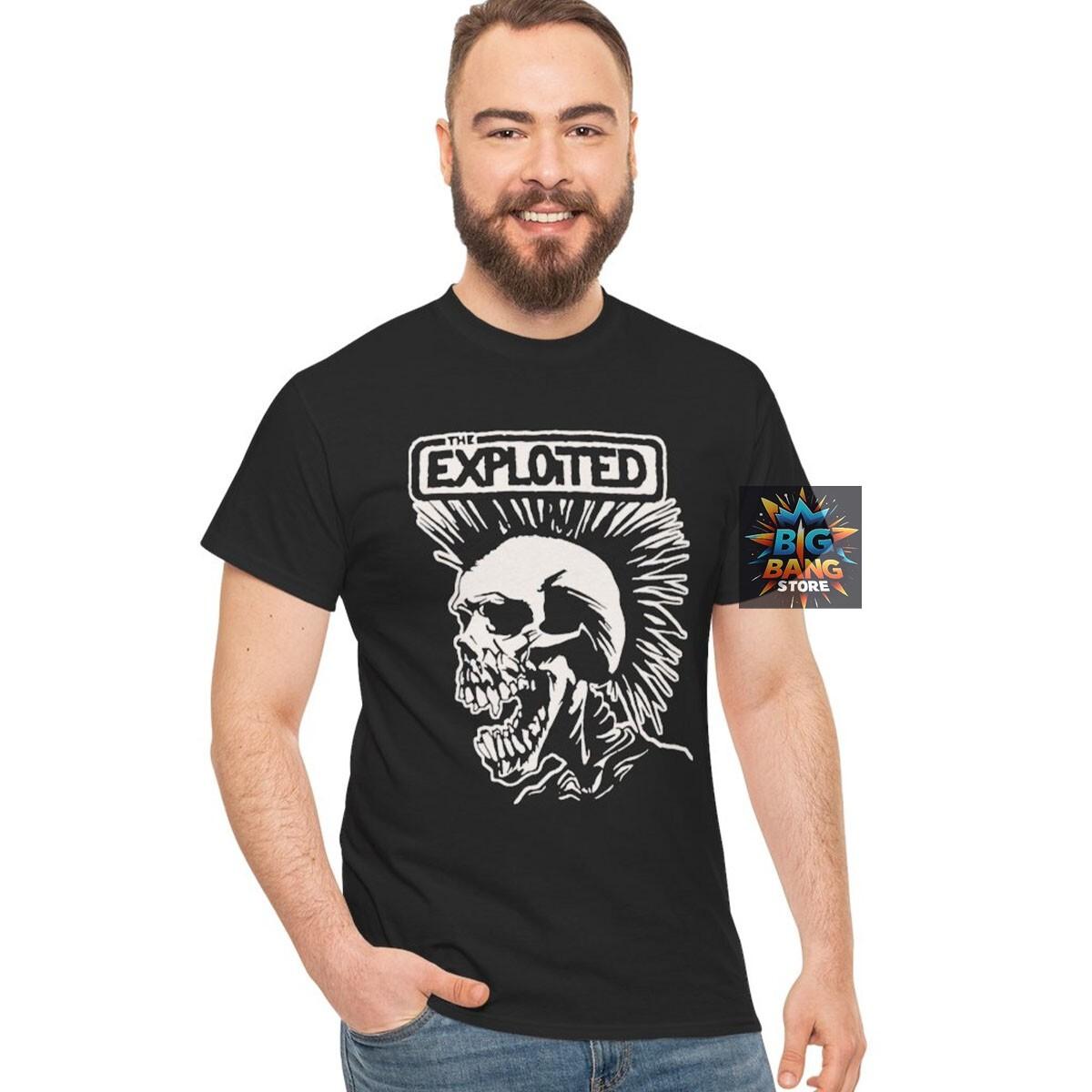 The exploited 1980s punk T-Shirt Mens Womens Tees Top, Funny Retro Music Rock Punk Metal, Unisex tee XL