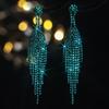 Classic Vintage Green Long Fringed Earrings