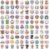 50 Cartoon 3D Animal Graffiti Stickers - Creative Waterproof Decor for Phones and Computers