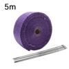 5M Roll Fiberglass Heat Shield Motorcycle Exhaust Thermal Tape Heat Wrap Resistant Downpipe For Motorcycle Car Accessories