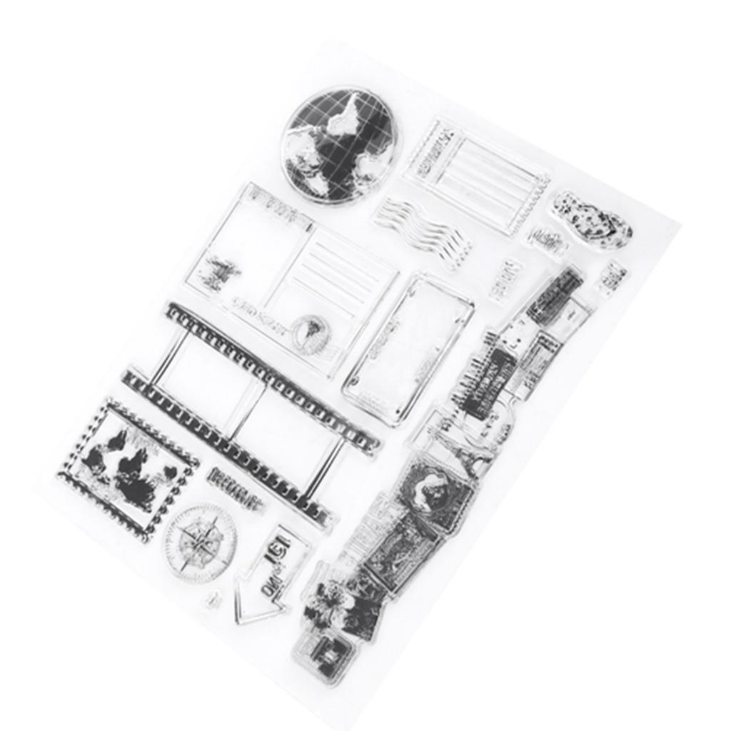 Clear Stamp Scrapbook Photo Cards Postcards 14x18cm Rubber Seal Silicone Stamps