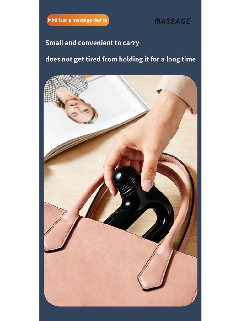 Mini Fascia Gun with Heat & Pulse for Muscle Relaxation and Fitness