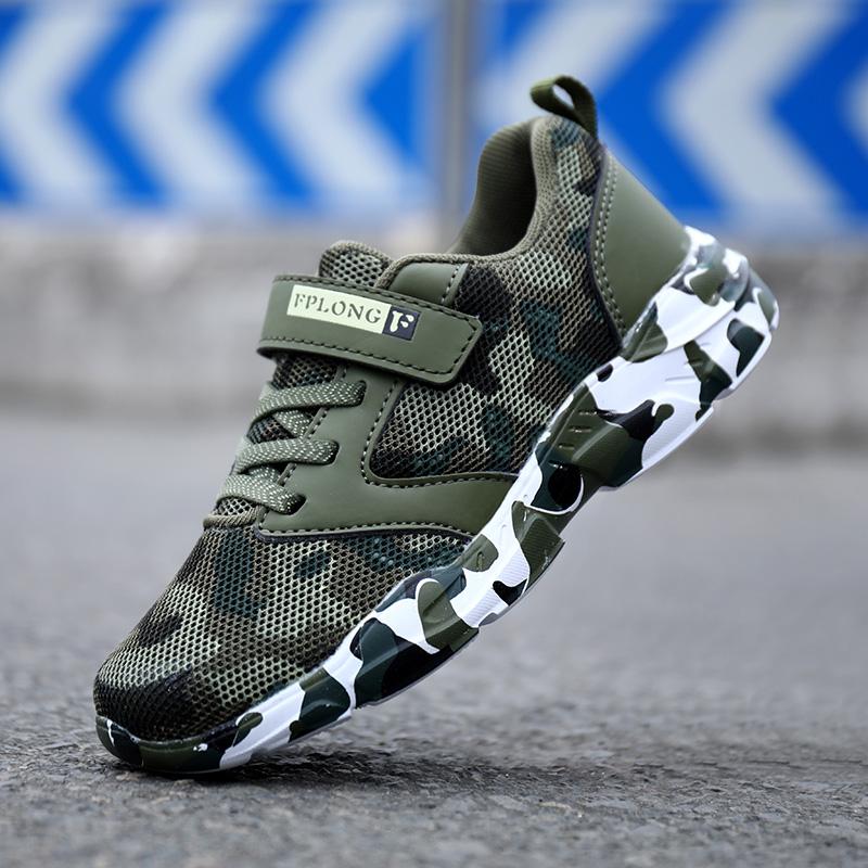 Summer Children Camouflage Sneakers Kids Sports Tennis Shoes Breathable Mesh Boys Girls Running Shoes Outdoor Casual Shoes