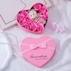 Heart-Shaped Soap Rose Gift Box for Valentine's Day and Christmas