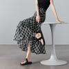SOFSIL 2026 Summer Retro Plaid A-Line Skirt