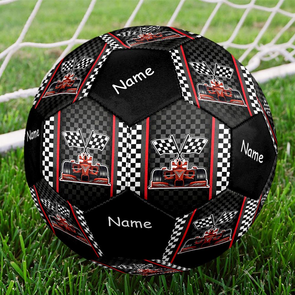 Custom Name Racing Theme Size 5 Soccer Ball, Suitable for Both Indoor and Outdoor Matches, a Gift Suitable for Everyone.