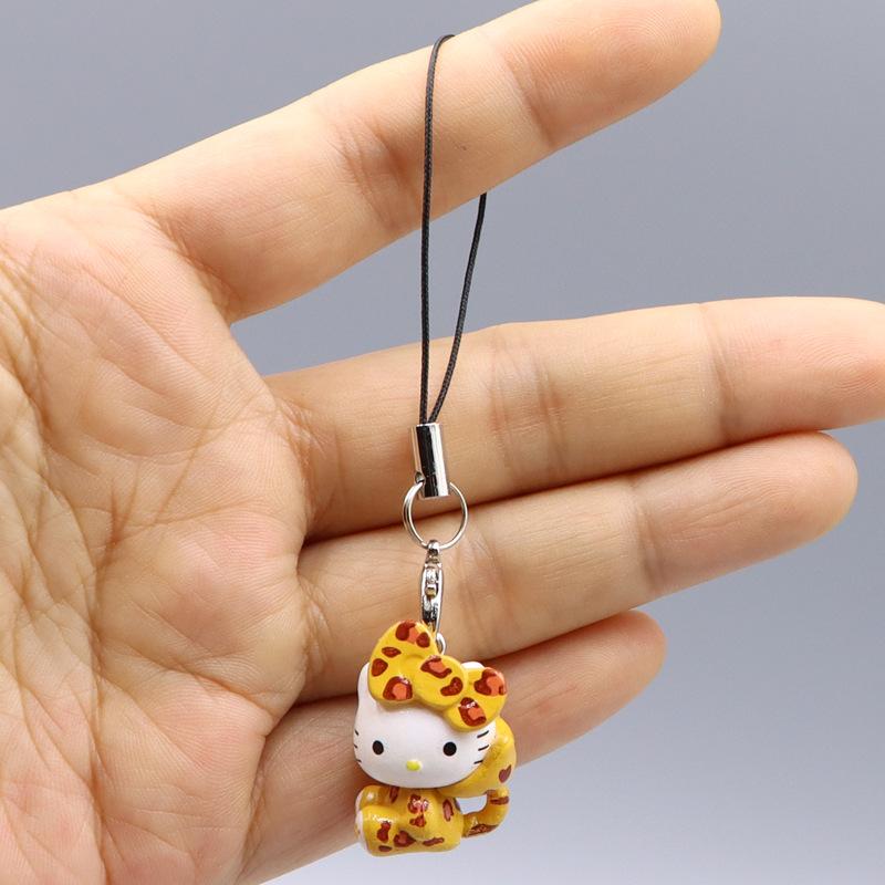 kawaii Hello Kitty Toy Pendant Cute Cat Phone Case Decorative Necklace Pendant Kawaii Women Accessories Festival Gifts