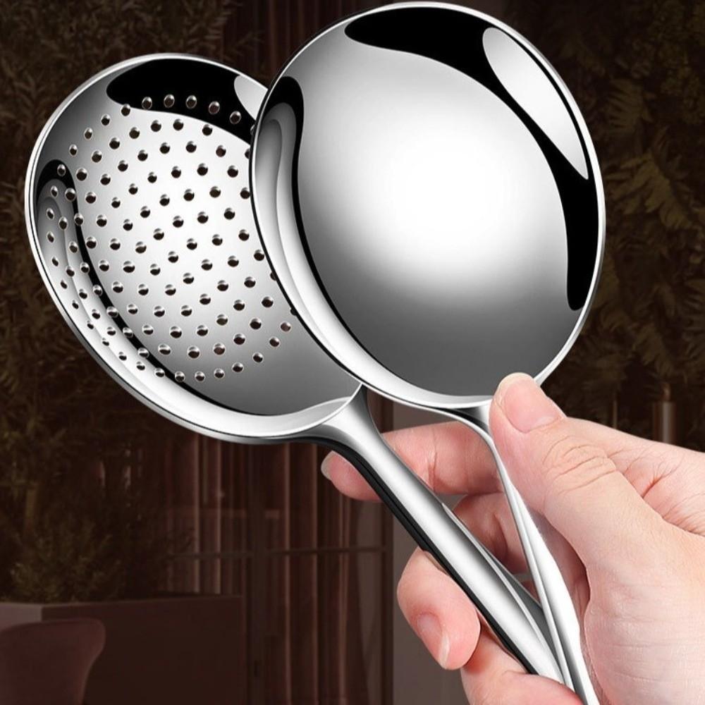 304 Stainless Steel Big Colander Rust-proof Serving Spoon Communal Spoon  Restaurants