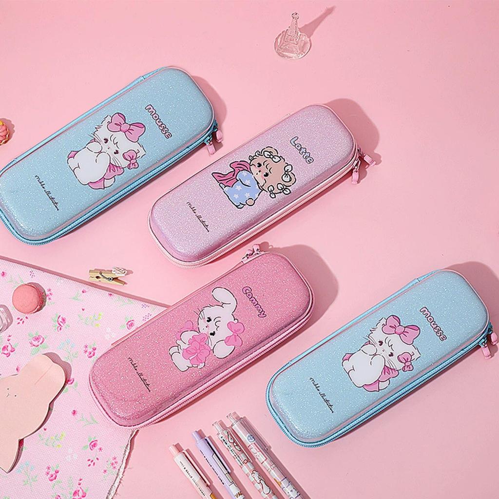 Large Capacity Pencil Pen Pencil Holder for Elementary School Students and Cute Multifunctional Large Capacity Pouch with Small Organizer for Writing