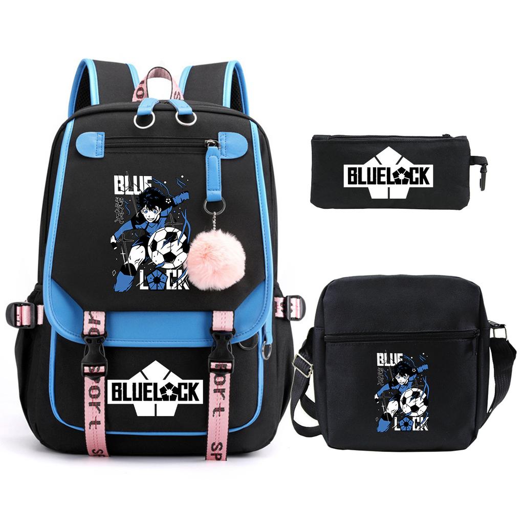 Peripheral Printing Children'S Backpack Set Leisure Student Schoolbag Pencil Bag Shoulder Bag