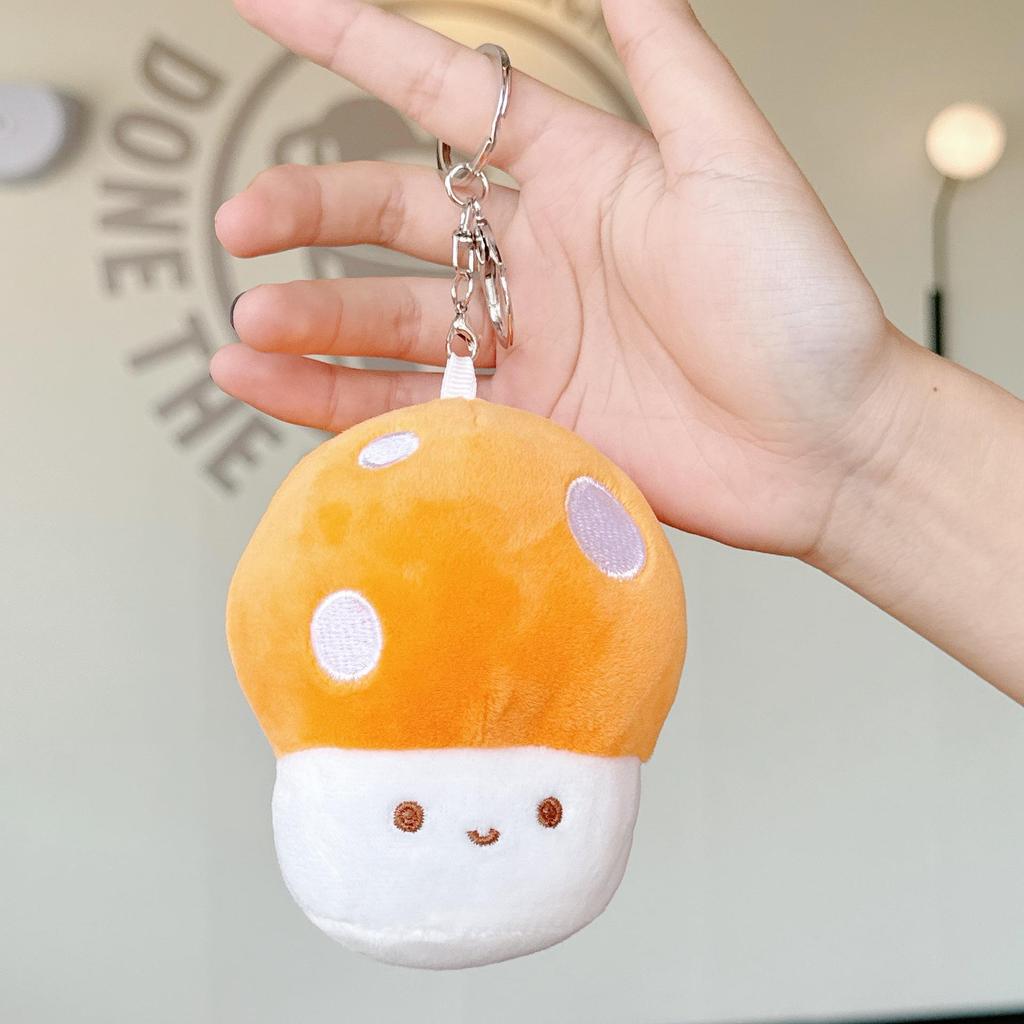 Mushroom Plush Pendant Toy - Claw Machine Prize, Street Stall Gift, Wedding Ring Toss Doll