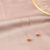 Water Drop Pearl Rhinestone Tassel Earrings