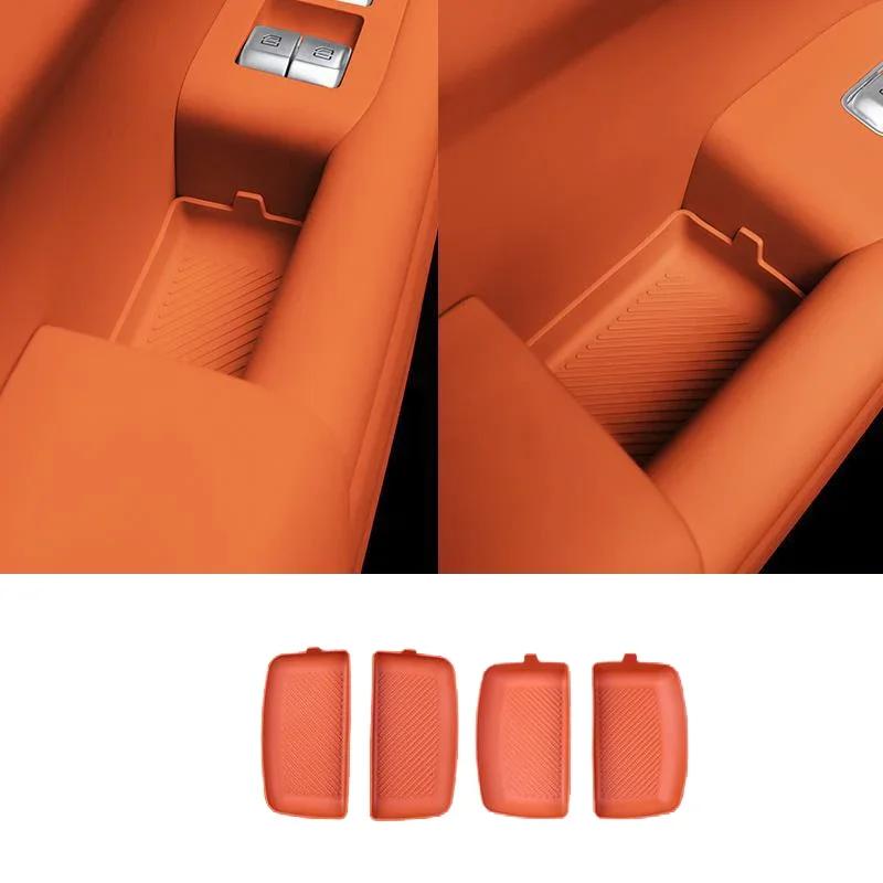 For Leading Ideal LiXiang L7 L8 L9 2025 2025 2025 Interior Door Handle Silicone Storage Mat Door Slot Protective Mat