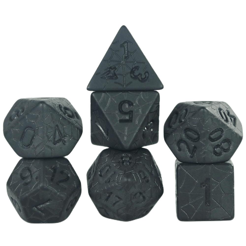 7pcs Dice Set D&D Spider Web Polyhedral DND Dice for DND TRPG Games