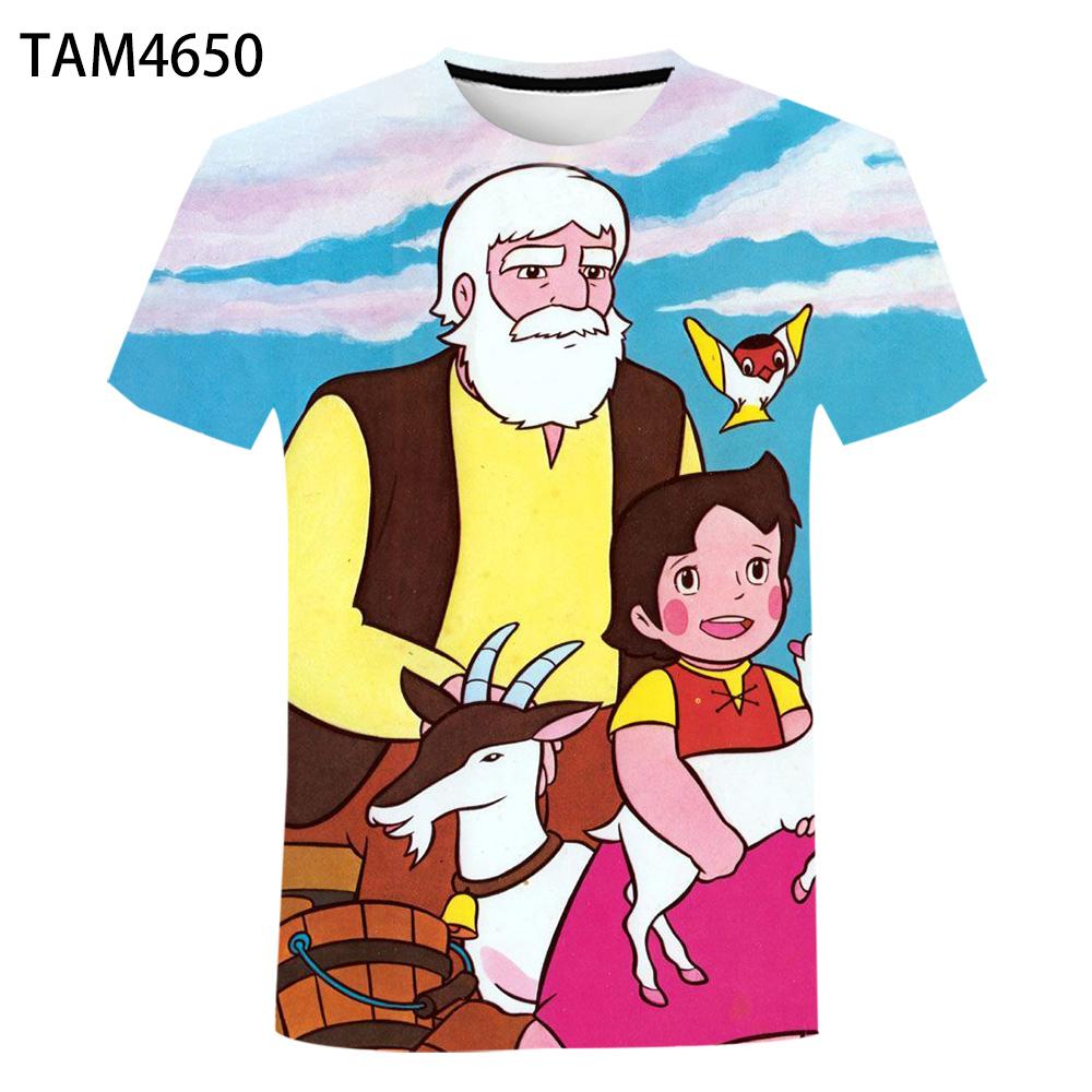 

Хараджуку Класична Хайді Аніме 3D Друк Дешева І Зручна Футболка для Хлопчиків та Дівчаток Літній Повсякденний Милий Персонаж Топ Крутий M