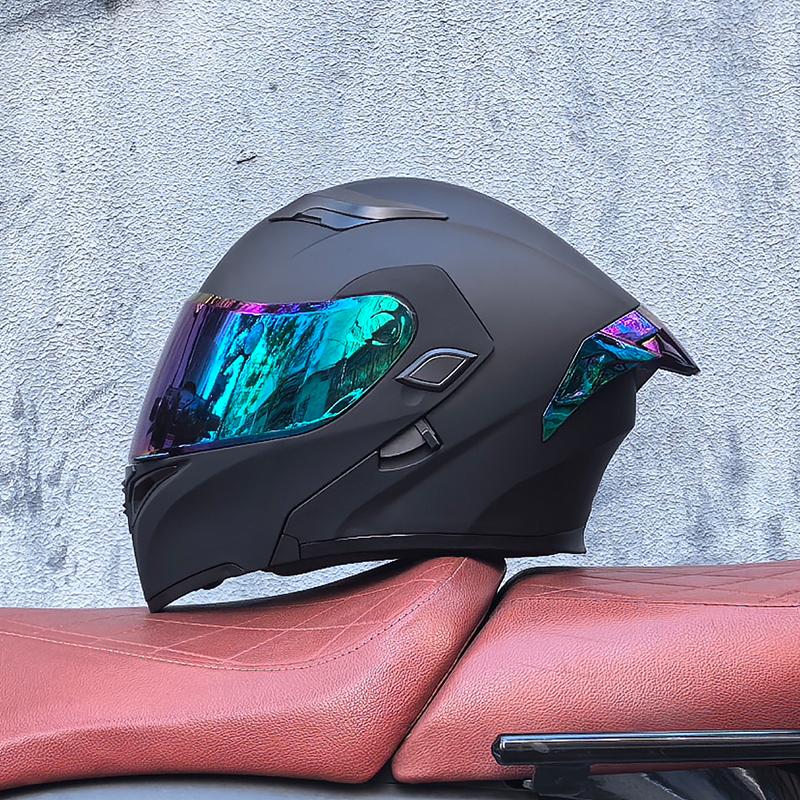 ORZ-169 Motorcycle helmets Double Visors Modular Flip Up helmet DOT approved Full face casque moto racing Motocross helmet DOT