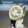 Used Rare Item! Vivienne Westwood Southbank Watch Gold X Black Working Item Vivienne Westwood Quartz