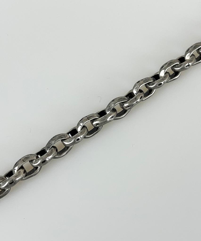 Sexto [Bracelet][Surgical Steel] 8.5 Oo Chain Bracelet Vintage Silver