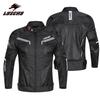 Motorcycle Riding Jacket Men Women Breathable Crash Protection Gear Oxford Fabric Sporty Design In Black Orange