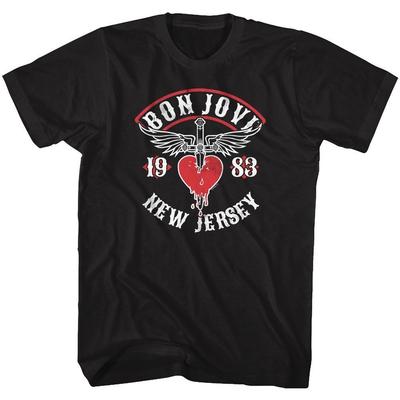 Bon Jovi Nj38 Music T-shirt Tops Tees Men's Women's Unisex