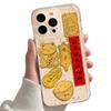 Gold foil iPhone16promax iPhone case DIY sticker 14 popular 13 rich 15pro transparent soft case