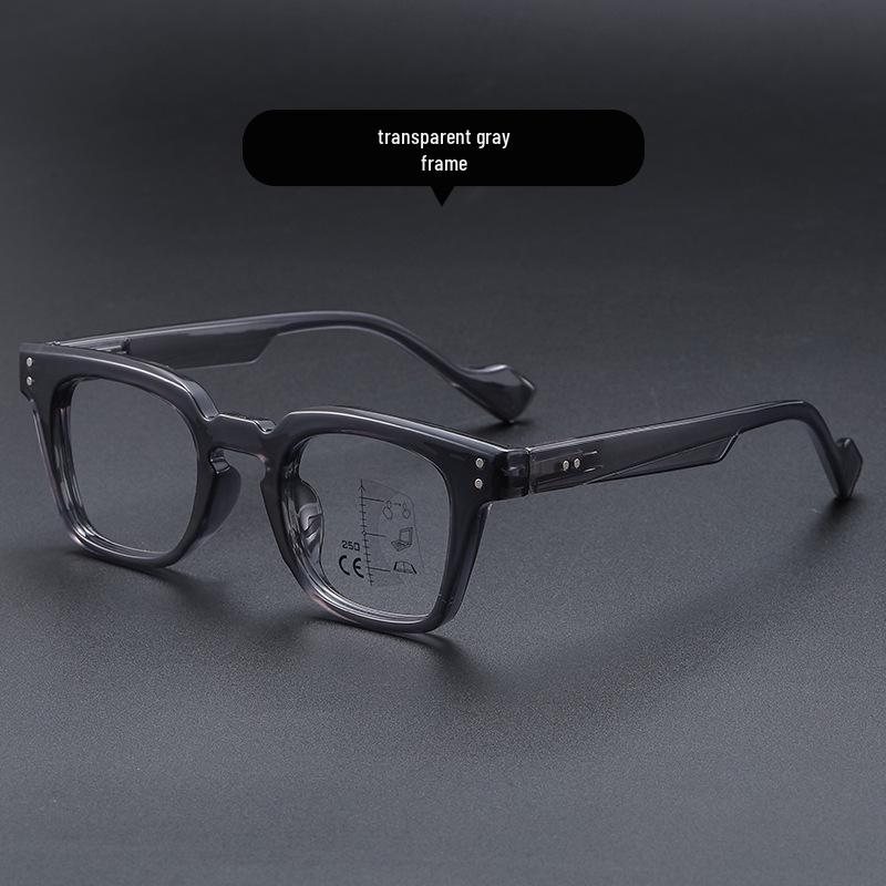 Unisex Japanese Multifocal Photochromic Blue Light Blocking Reading Glasses for Distance and Close-Up, Flat Lens, Senior-Friendly.