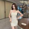 Nightclub club overalls sexy low cut showing body pure desire bead suspender dress women