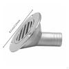 Marine Drain Fitting with Flange Brushed Silver Hardware Long-Lasting for Boats
